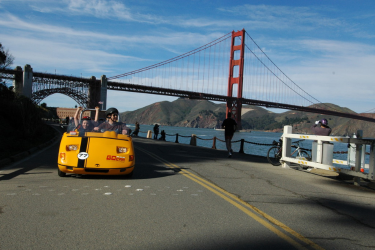 Golden Gate Bridge Sightseeing in a GoCar