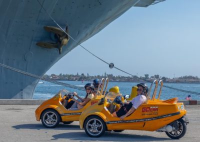 GoCar Tourists in San Diego Harbor