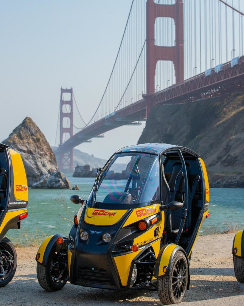 GoCars Parked Near the Golden Gate Bridge