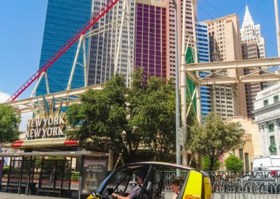 View of the Las Vegas Strip from a GoCar
