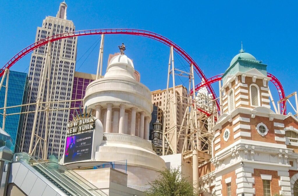 Image of rollercoaster in Las Vegas