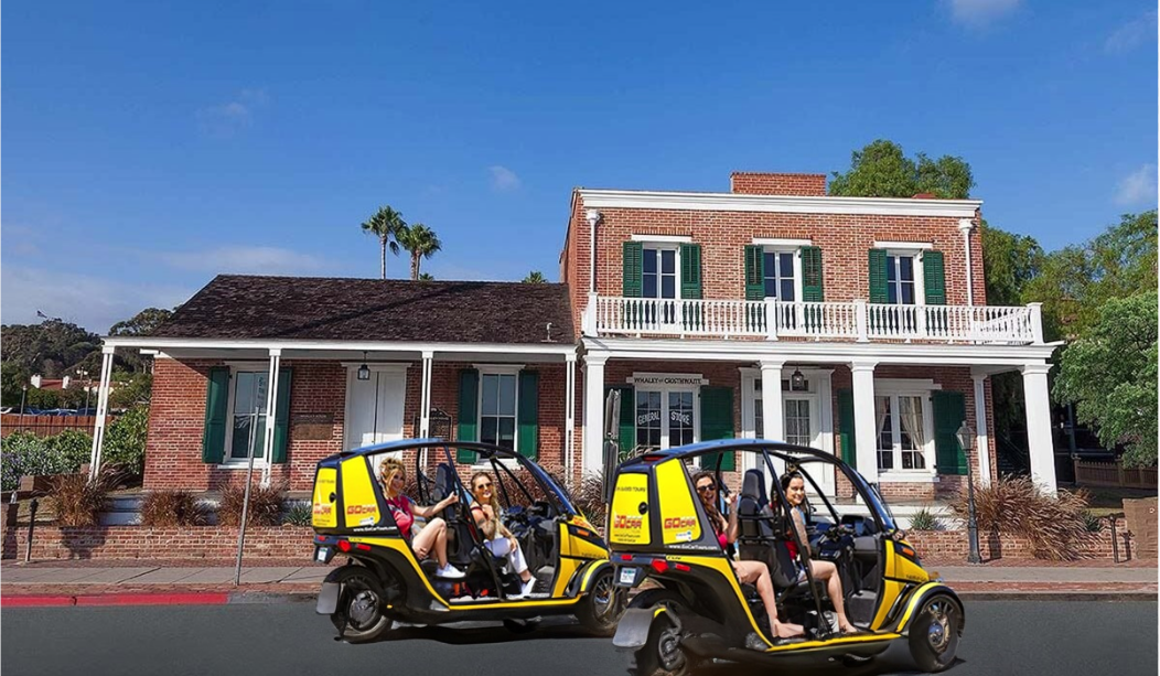 GoCars Parked at the Whaley House in San Diego