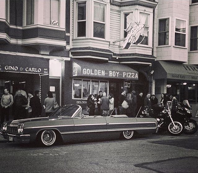 historic image of Golden Boy Pizza Restaurant in San Francisco